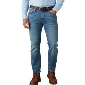 Duluth Trading Sz 46x30 Blue Jeans Men's Ballroom Double Flex Relaxed Fit NEW
